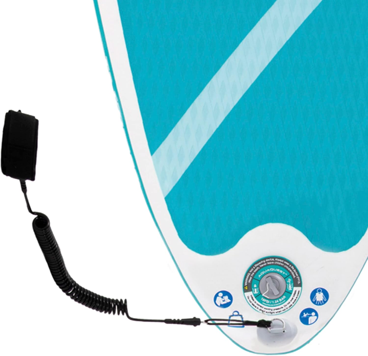 Intex 68242NP - Aqua Quest 320 SUP Gonfiabile, con Pompa Manuale e Remo da 216 cm, PVC, Multicolore, 320x81x15 cm