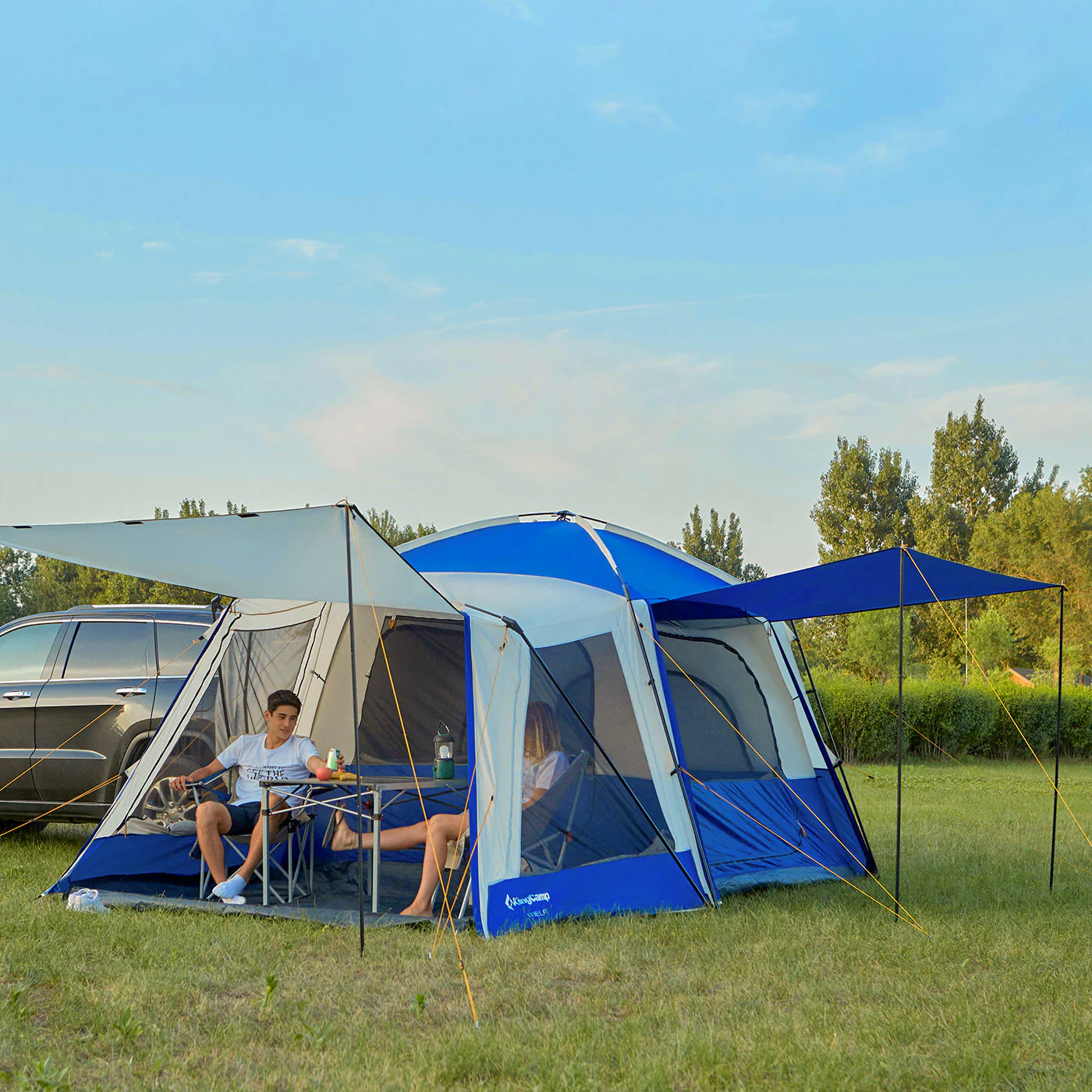 2025 KingCamp presenta Meilfi Plus – una moderna tenda familiare autoportante con ampio spazio e altezza interna di 220 cm.