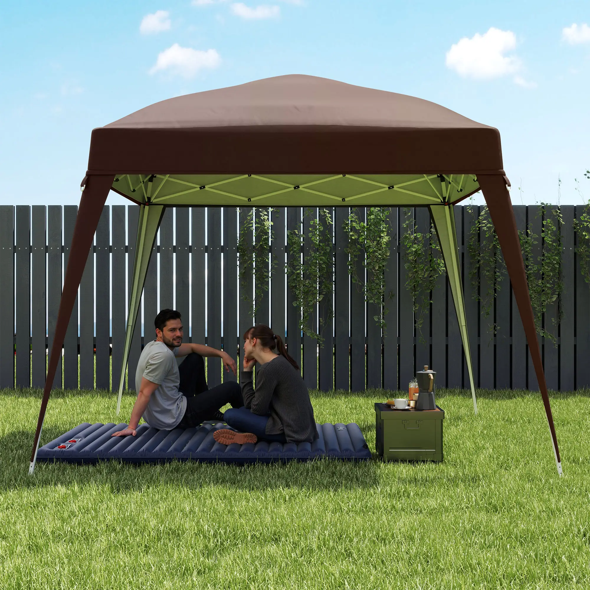 Outsunny Paviljoen Vervangend Dak UV50+ Opvouwbaar