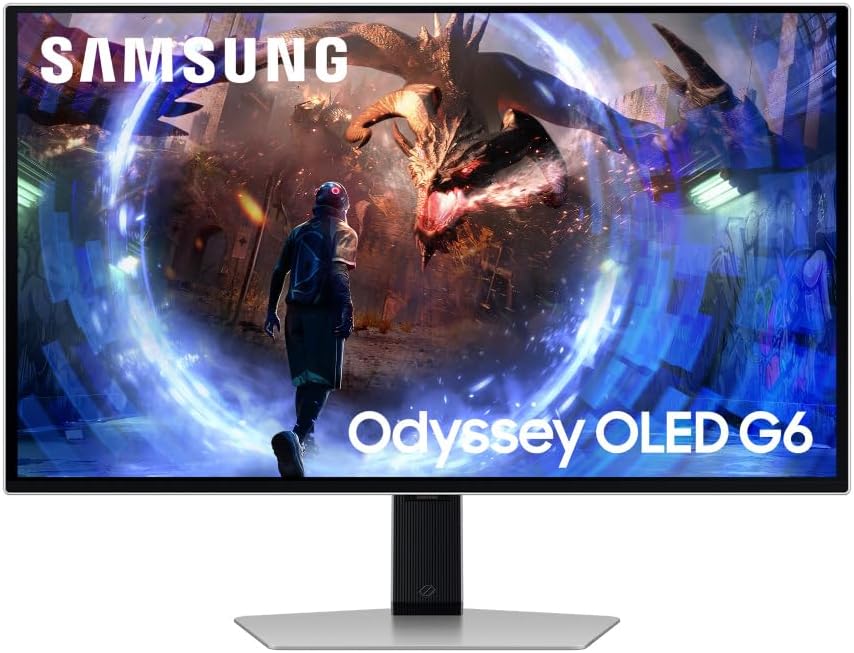 Monitor Gaming Odyssey OLED G6 (S27DG602), Flat, 27'', 2560x1440 (QHD), 16:9, HDR10+, OLED, 360Hz, 0,03ms (GtG), FreeSync Premium Pro, HDMI, USB, DP, HAS, Pivot