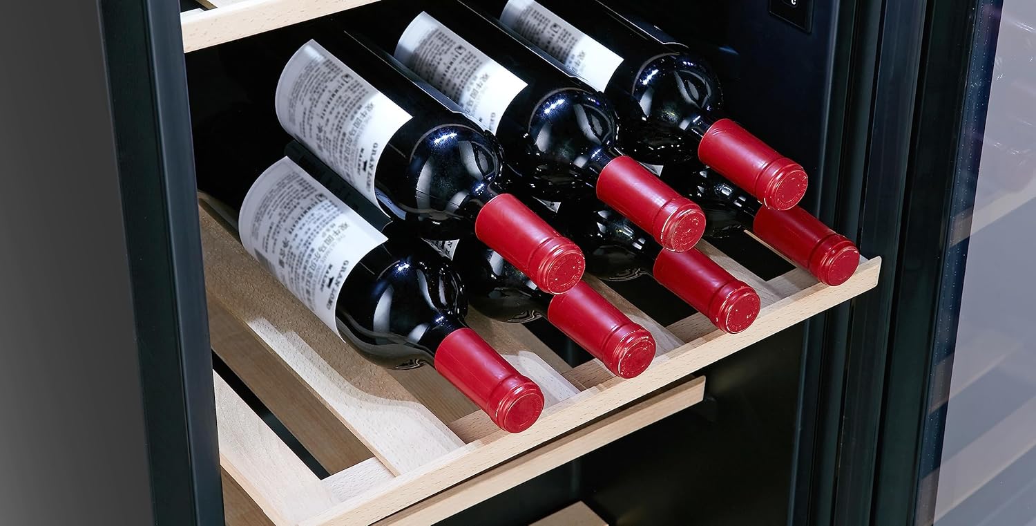 Hisense MWC4894GF Wine Cellar 30 Bottles, Monotemperature, Anti-UV Glasses, Wooden Shelves, Touch Display, LED Lighting, Year 2023