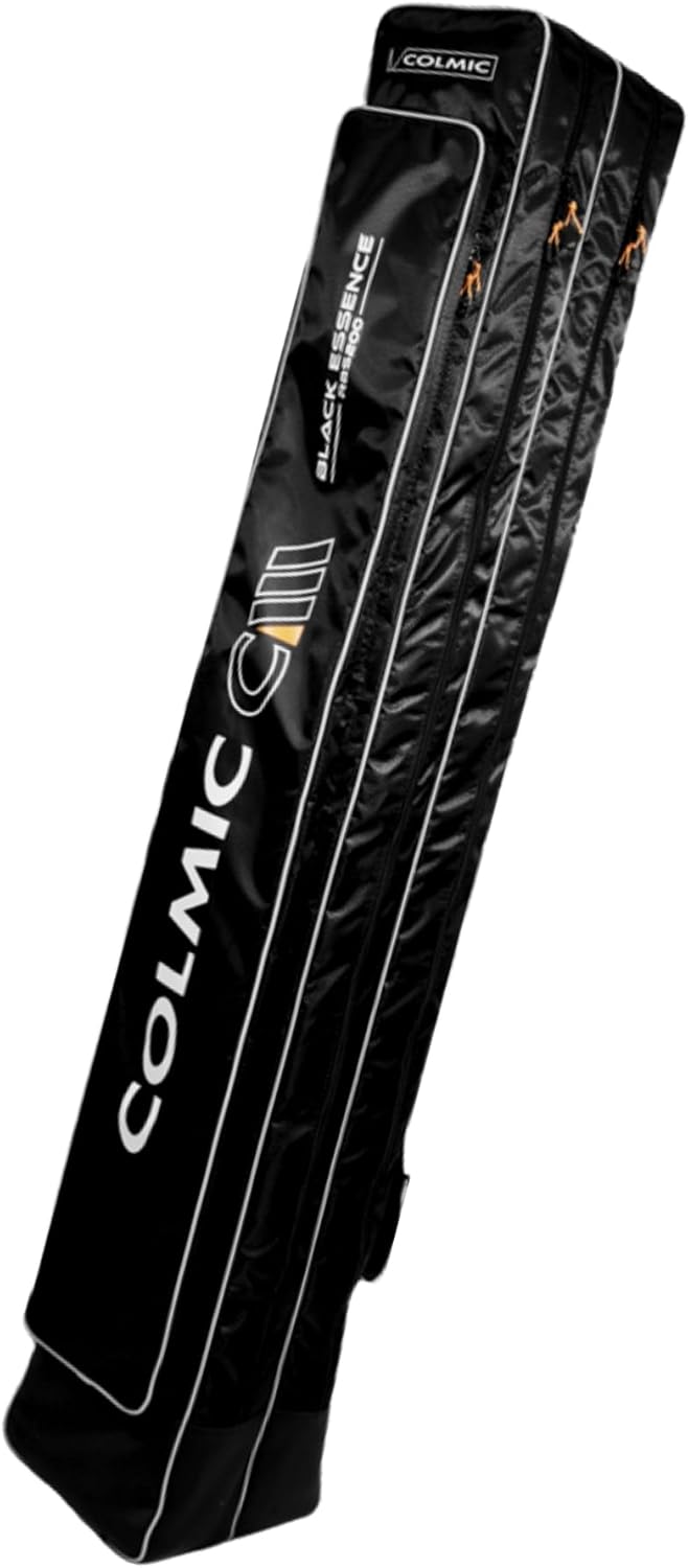 Colmic Black Essence RBS Angeltasche für Roubaisienne, hochwertiges Gewebe, gepolstert, strapazierfähig, mit Seitentaschen, Modelle RBS 100/RBS 200