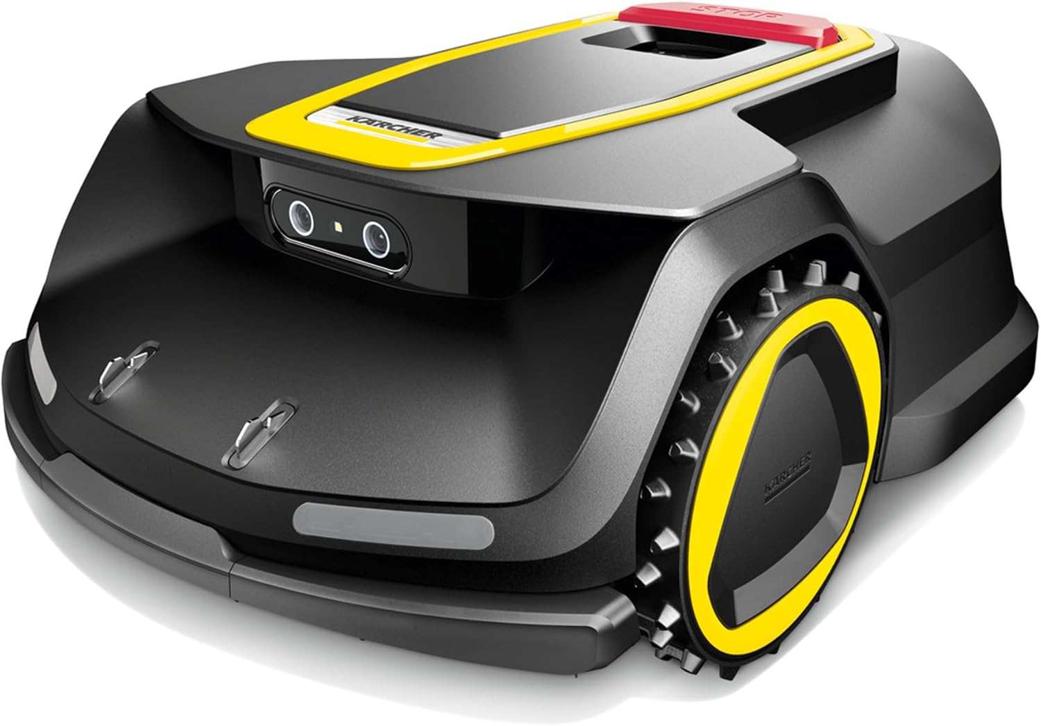 Kärcher Mähroboter RCX 6, ohne Begrenzungskabel, Flächenleistung: 3.000 m², Paralleles Bahnenfahren, bis zu 70% Steigung, rasenschonende Traktion, Allrad-Antrieb, Igelerkennung, GPS + RTK + Kamera