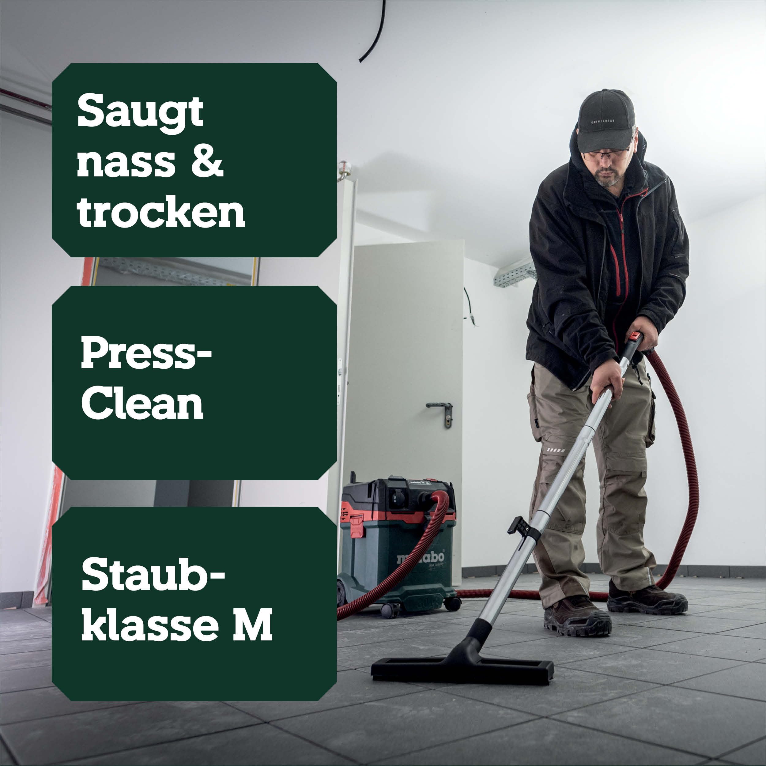 Nass- und Trockensauger ASA 30 M PC, 1200 W, Staubklasse M mit Abschaltautomatik und Antistatik-Ausstattung
