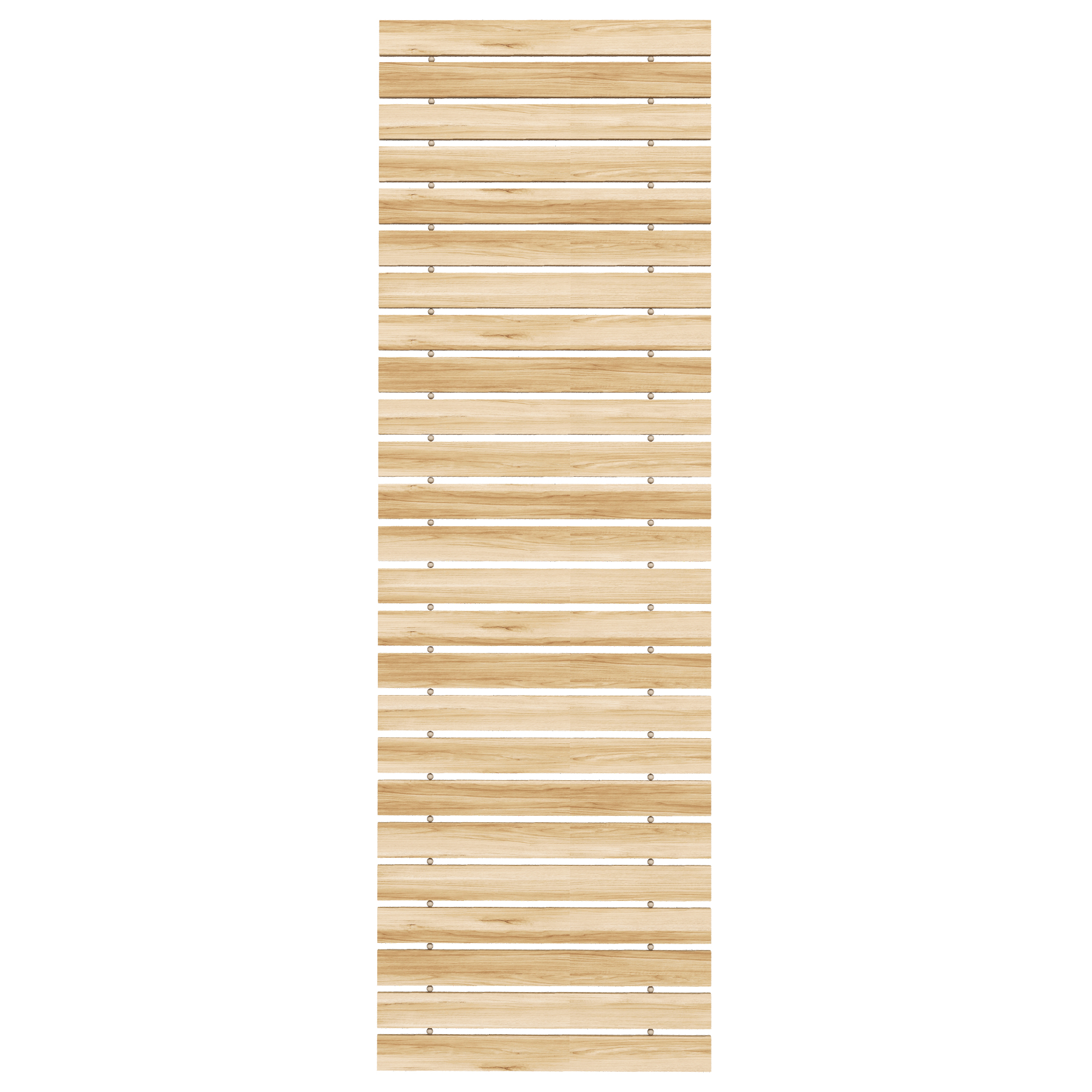 Outsunny Ausrollbarer Holzweg aus Holzlatten - Massives Pinienholz 120 x 38 cm