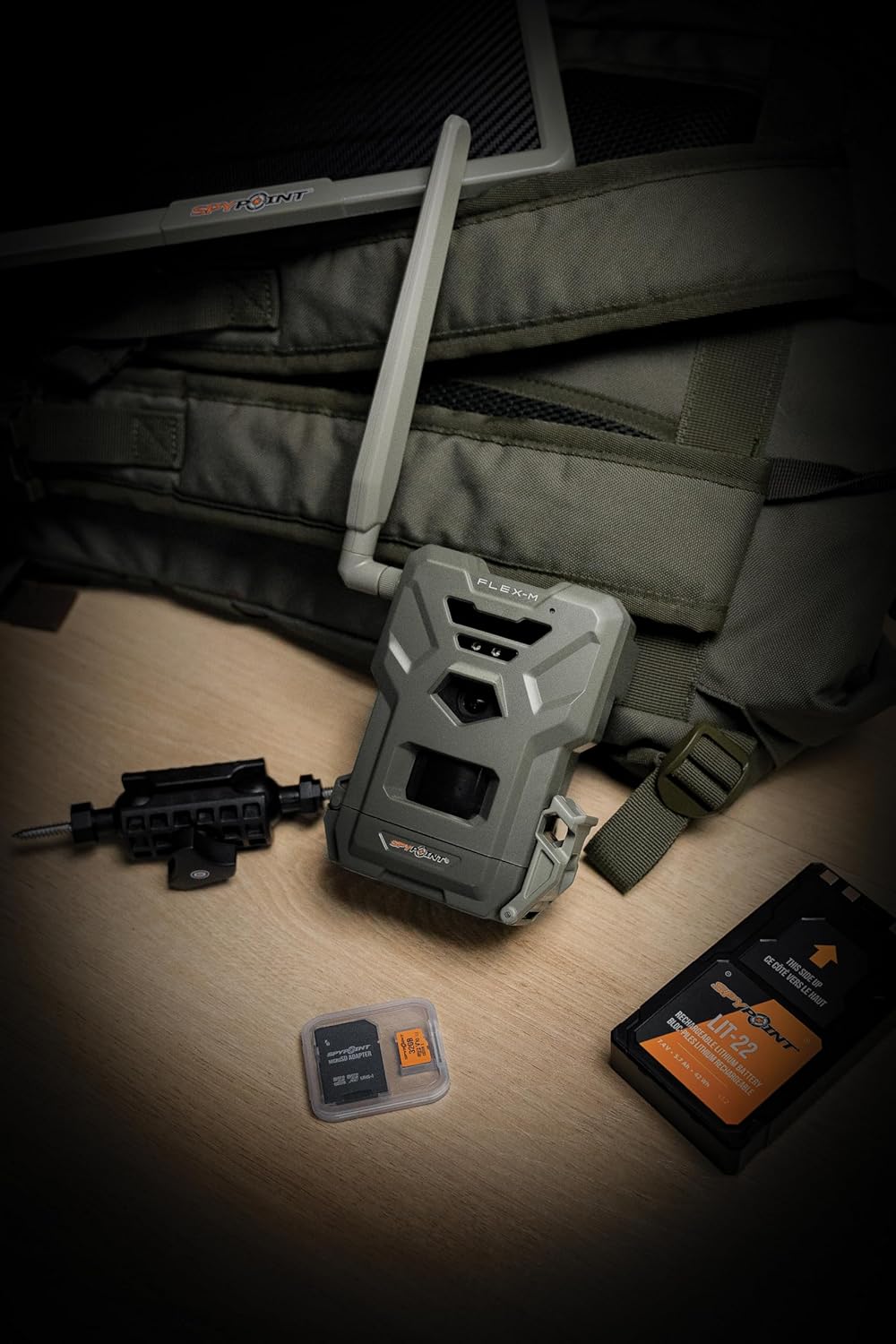 Spypoint Flex-M Twin-Pack - Wildkameras mit Foto- & Videoübertragung, 28 Megapixel, Wildtierkamera mit Nachtsicht, kostenlose App für Ihr Smartphone