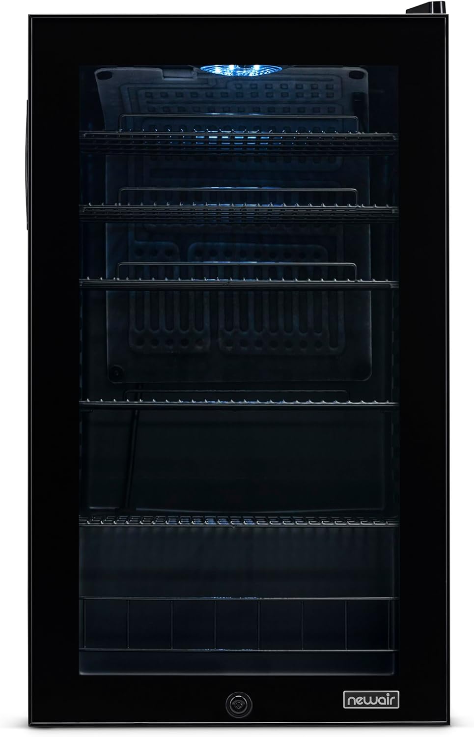 Getränkekühlschrank | Freistehender Kühlschrank für 126 Dosen mit Glastür mit Scharnier rechts | Mini-Getränkekühlschrank, perfekt für Bier, Wein, Limonade und kühlere Getränke