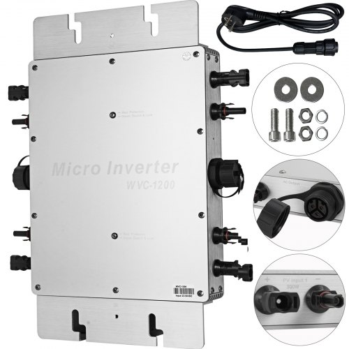 VEVOR 1200 W DC zu AC 220 V Micro Mppt wasserdichter Solar Grid Tie Wechselrichter