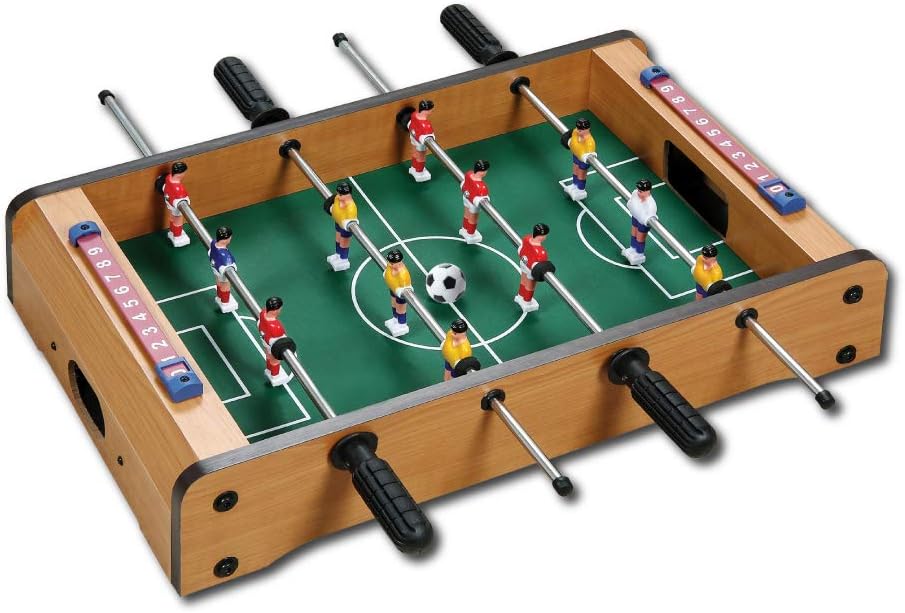 Sport1 Calcetto da Tavolo Table Top - Calciobalilla 6 vs 6 Aste Uscenti CM 51 x 31 x 10