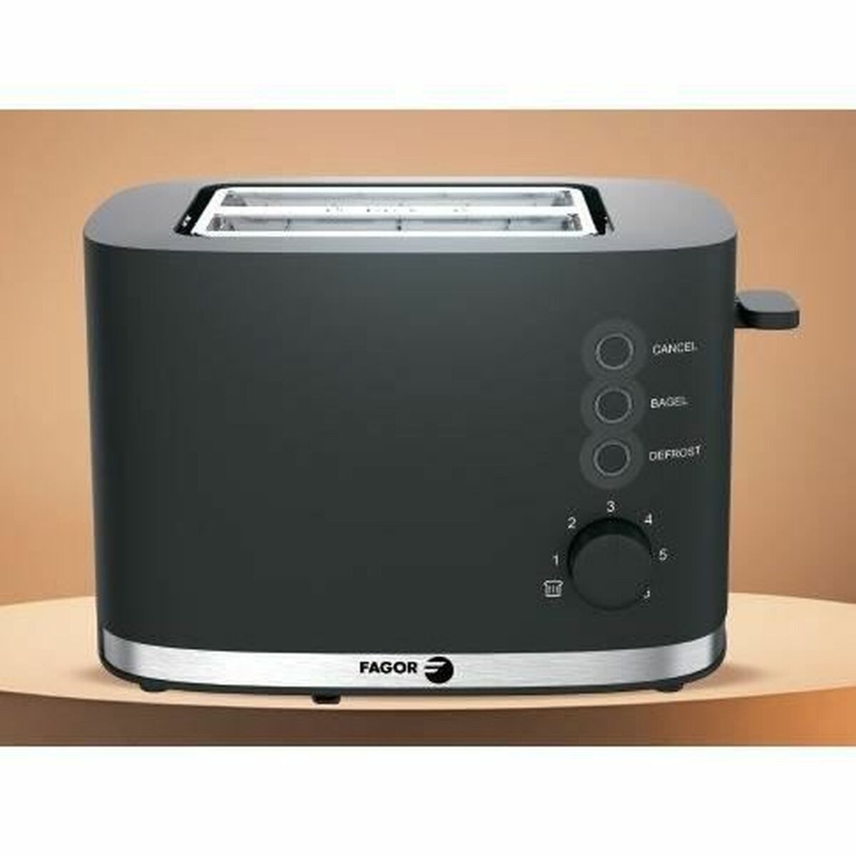 Toaster Fagor Toaster 870 W kompakt modern mit Bräunungsstufen und Auftaufunkt