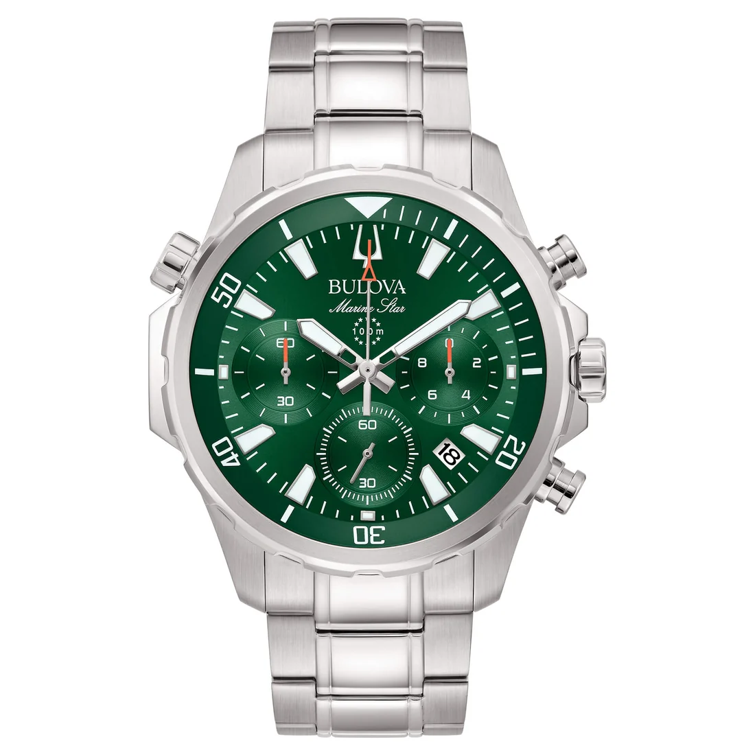 Orologio Bulova 96B396 cronografo Marine Star verde