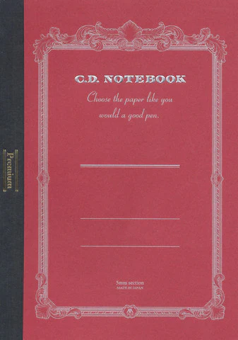 Apica Premium CD Notebook Grid - A5 - Red