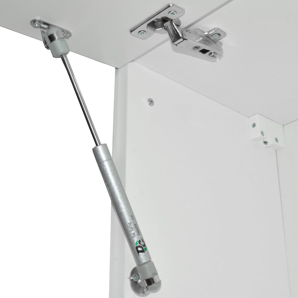 Vicco Cucina componibile Raul, Bianco, 240 cm, PL Marmo con striscia LED