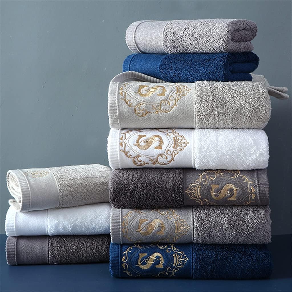 Baumwolltücher Badezimmer Gesicht Badetuch Set Weiches Fünf -Sterne -Hotel Handtuch Erwachsene Serviette, Weich/D/1Pc 80 * 160Cm 850G