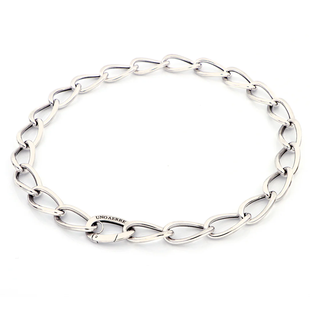 Collana Unoaerre 5720 girocollo catena a maglia argento