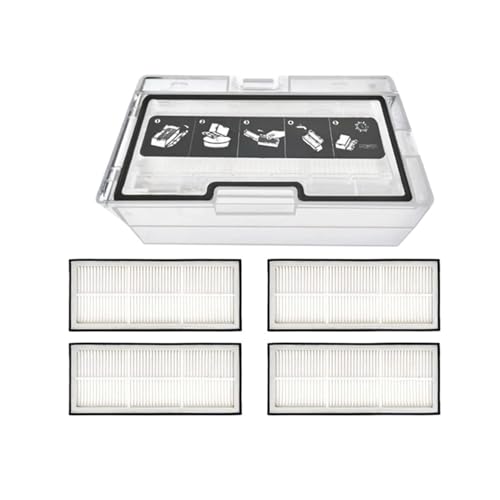 Dust Box Spare Parts,Compatible For Roborock S7 T7S T7S PLUS S70 S75, Robot Vacuum Cleaner Dust Bin With Hepa Filter Accessroies.(5PCS) : Home & Kitchen