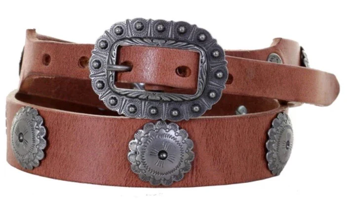 Double J Saddlery - Harness Leather Concho Belt
