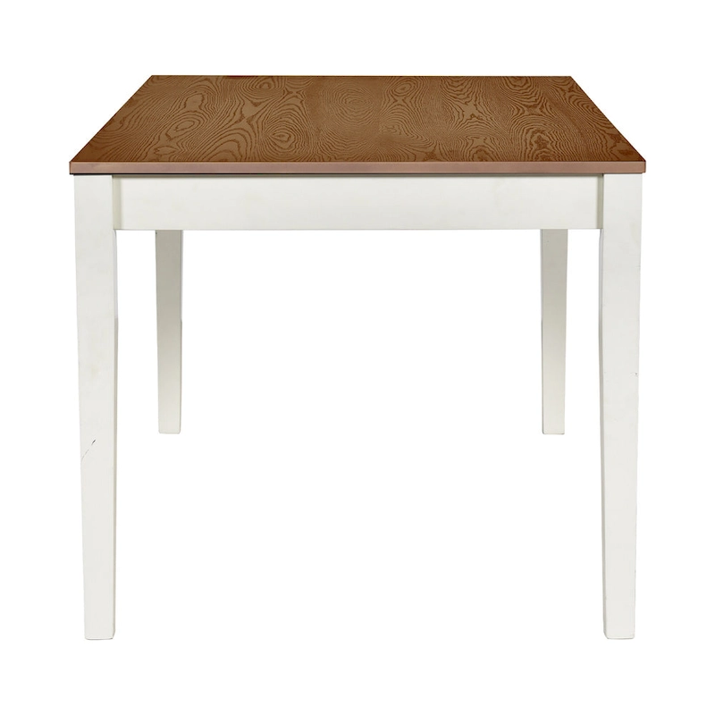 6-Piece Wooden Dining Table Set with 4 Chairs & Bench, Table with Drawer