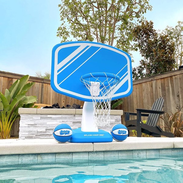 GoSports Splash Hoop Pro Swimming Pool Basketball Game – Blue