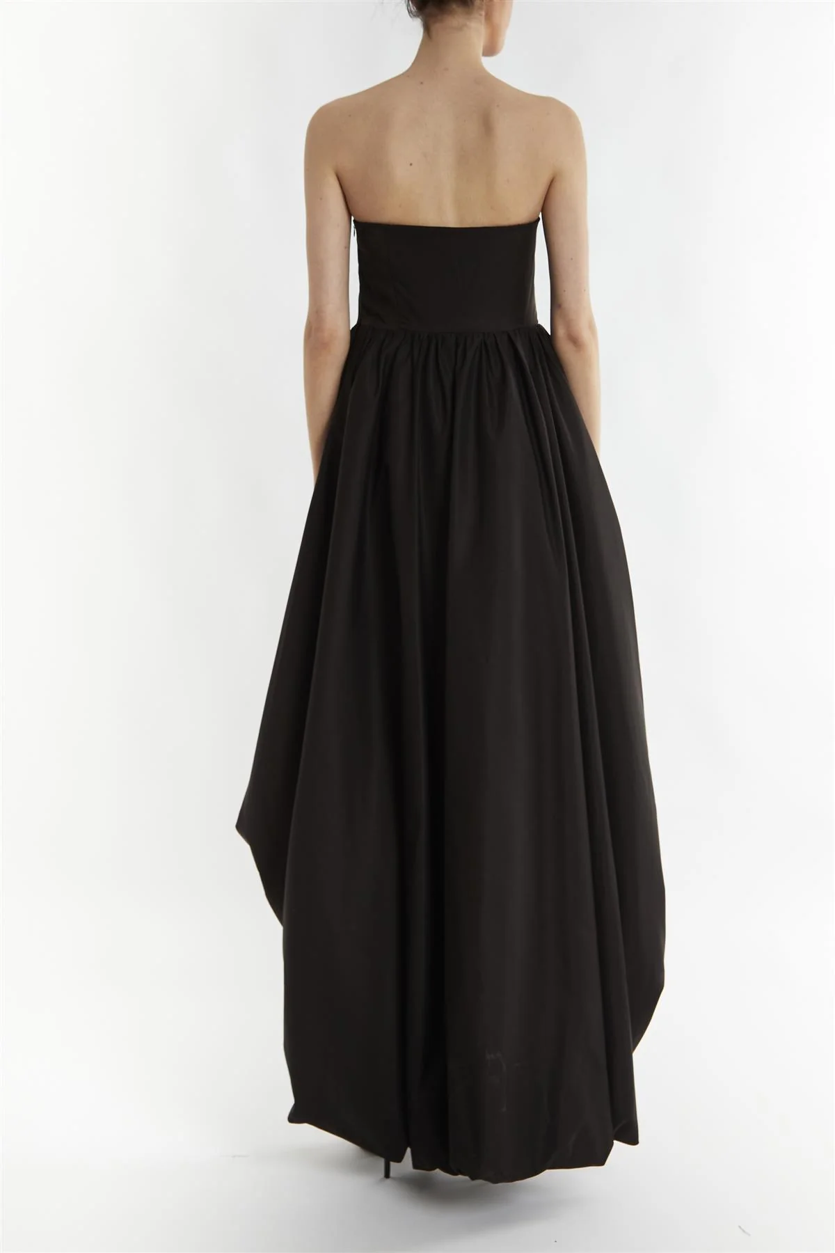 Alexia Black Hi-Low Strapless Dress
