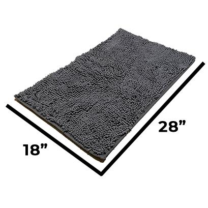 Absorbent Chenille Entryway Rug �C Non-Slip TPR Backing & Machine Washable