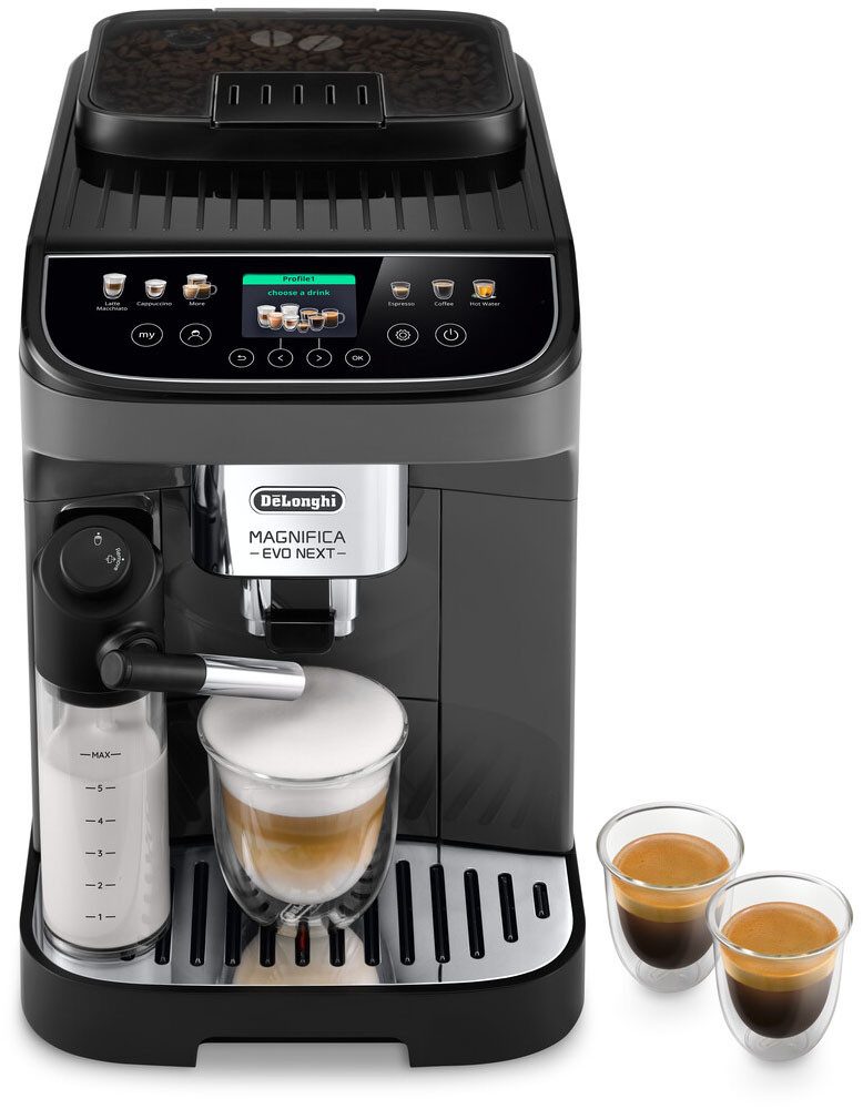 Kaffeevollautomat Magnifica Evo Next ECAM310.60.GB, Barista-Genuss per Touch, grau