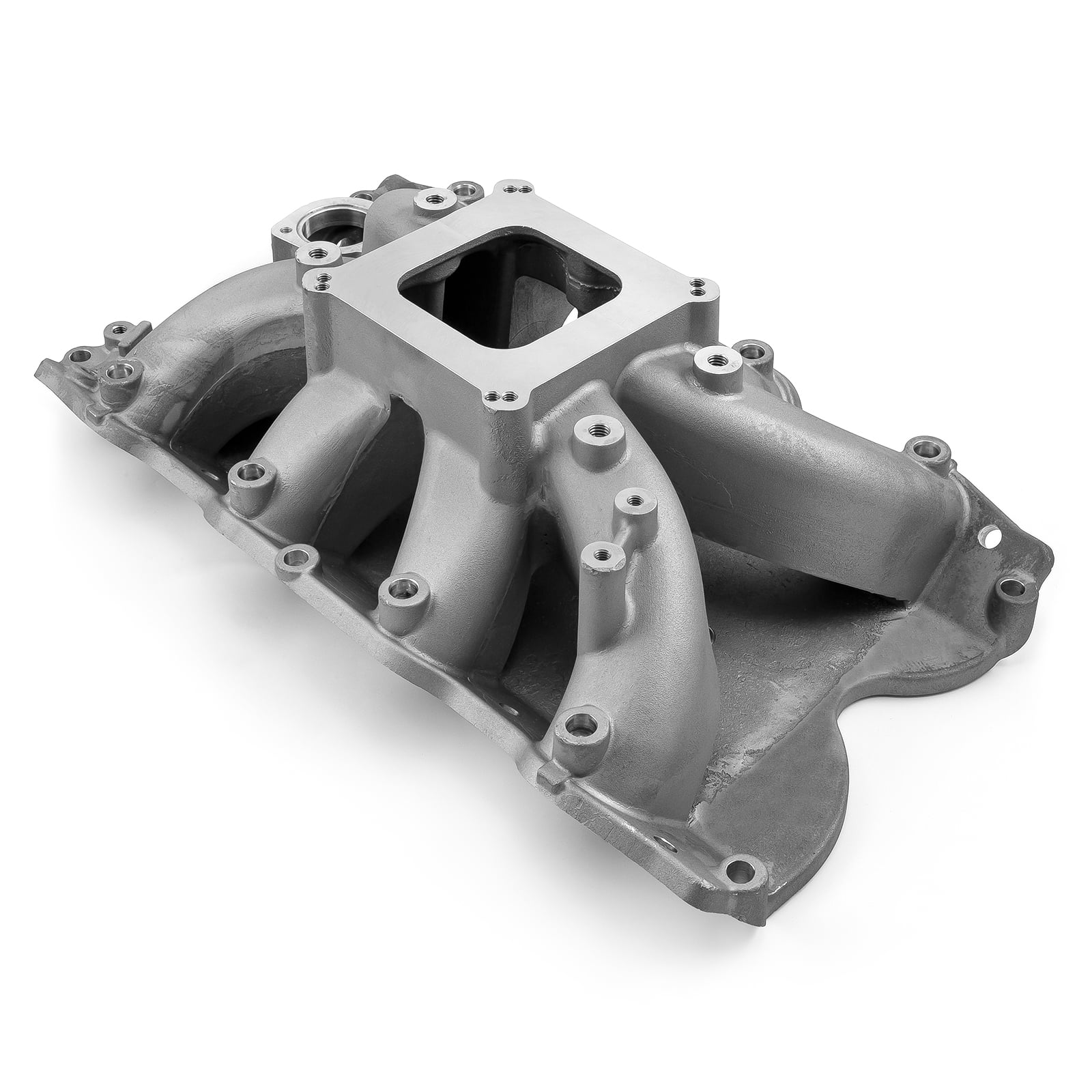 Speedmaster 1-147-100 Compatible with Ford 429 460 4150 Cobra Jet Ports HiRise Aluminum Intake Manifold [Satin]