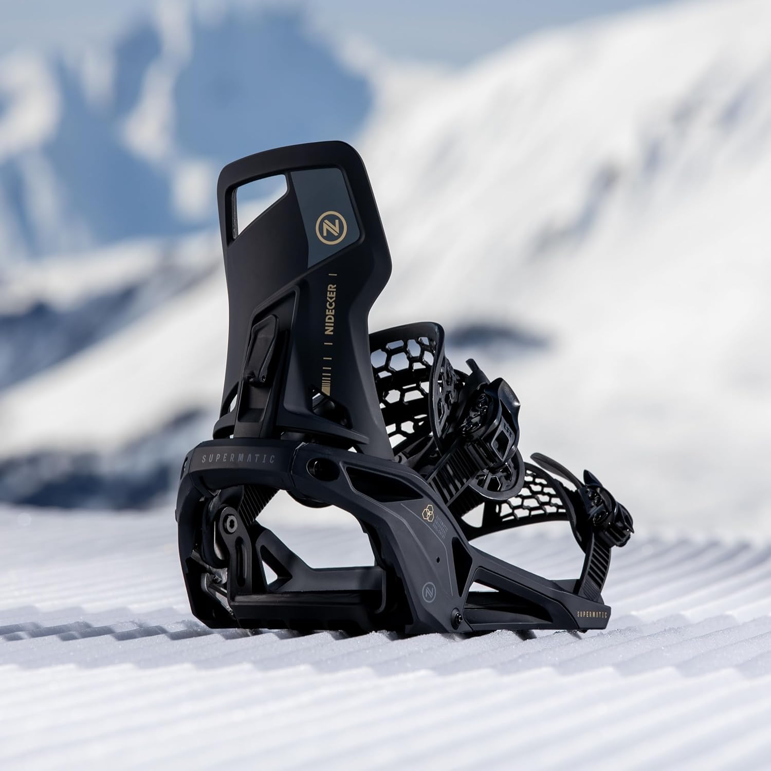 Nidecker OG Supermatic Snowboard Bindungen – Auto Open System mit verstellbarem Highback