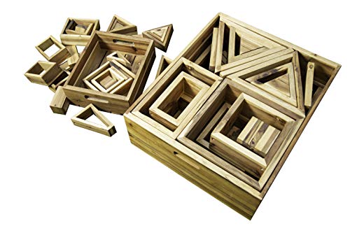 Craftplay GIANT blocchi di costruzione in legno | 26 blocchi in cassa di stoccaggio facile da trasportare | blocchi di costruzione per bambini uso interno/esterno : Amazon.it: Giochi e giocattoli
