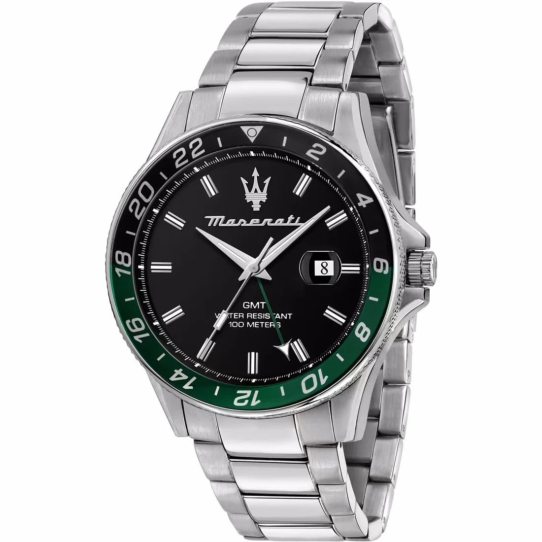 Orologio Maserati Sfida in acciaio con lunetta degrad�� blu verde R8853140005
