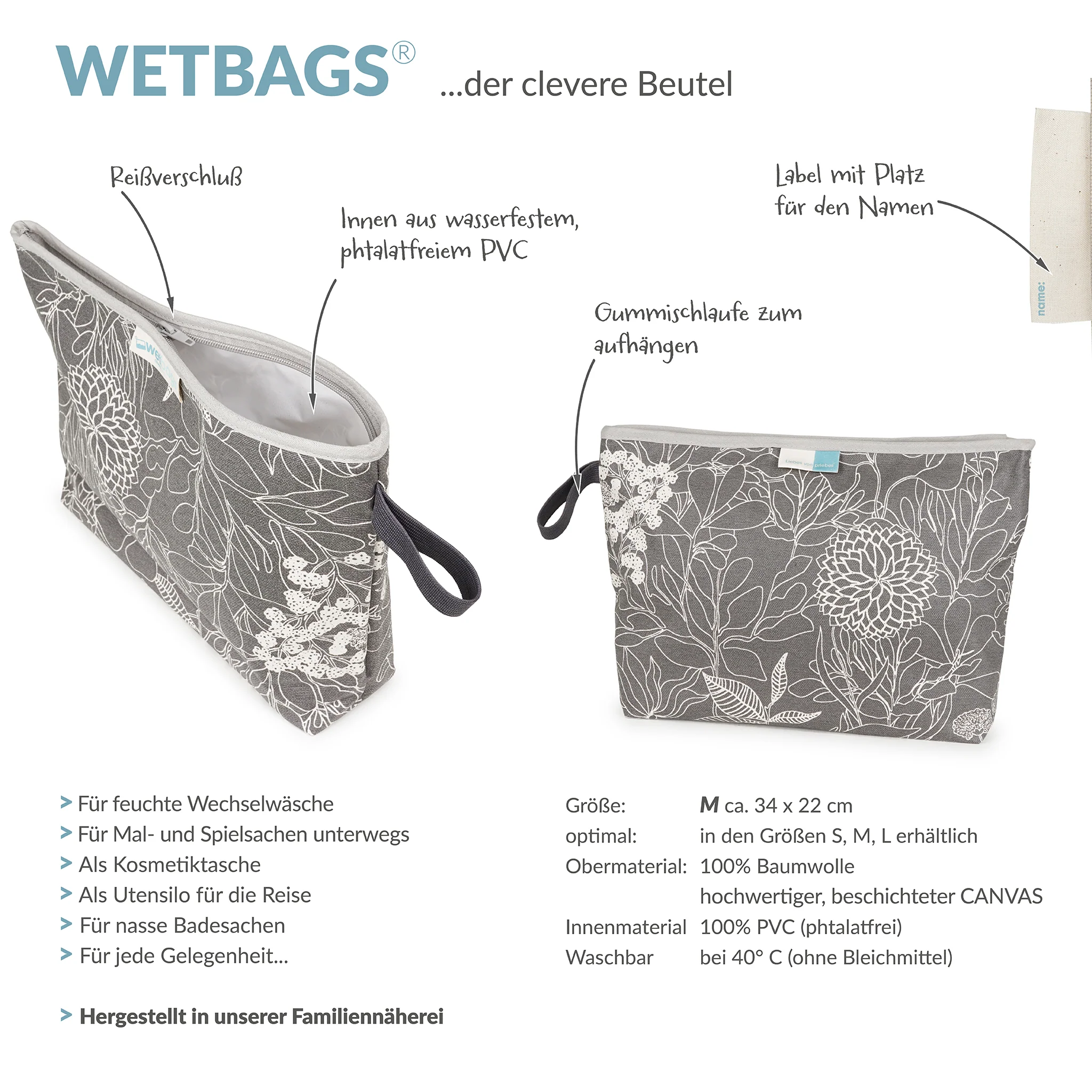 WETBAGS die klassische Nasstasche