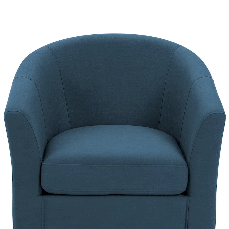 Modern Upholstered Swivel Barrel Chair Living Room Accent Chair