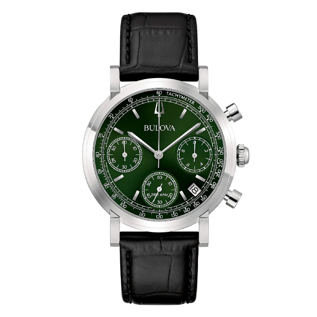 Orologio Bulova 96B457 elegante Crono Precisionist verde