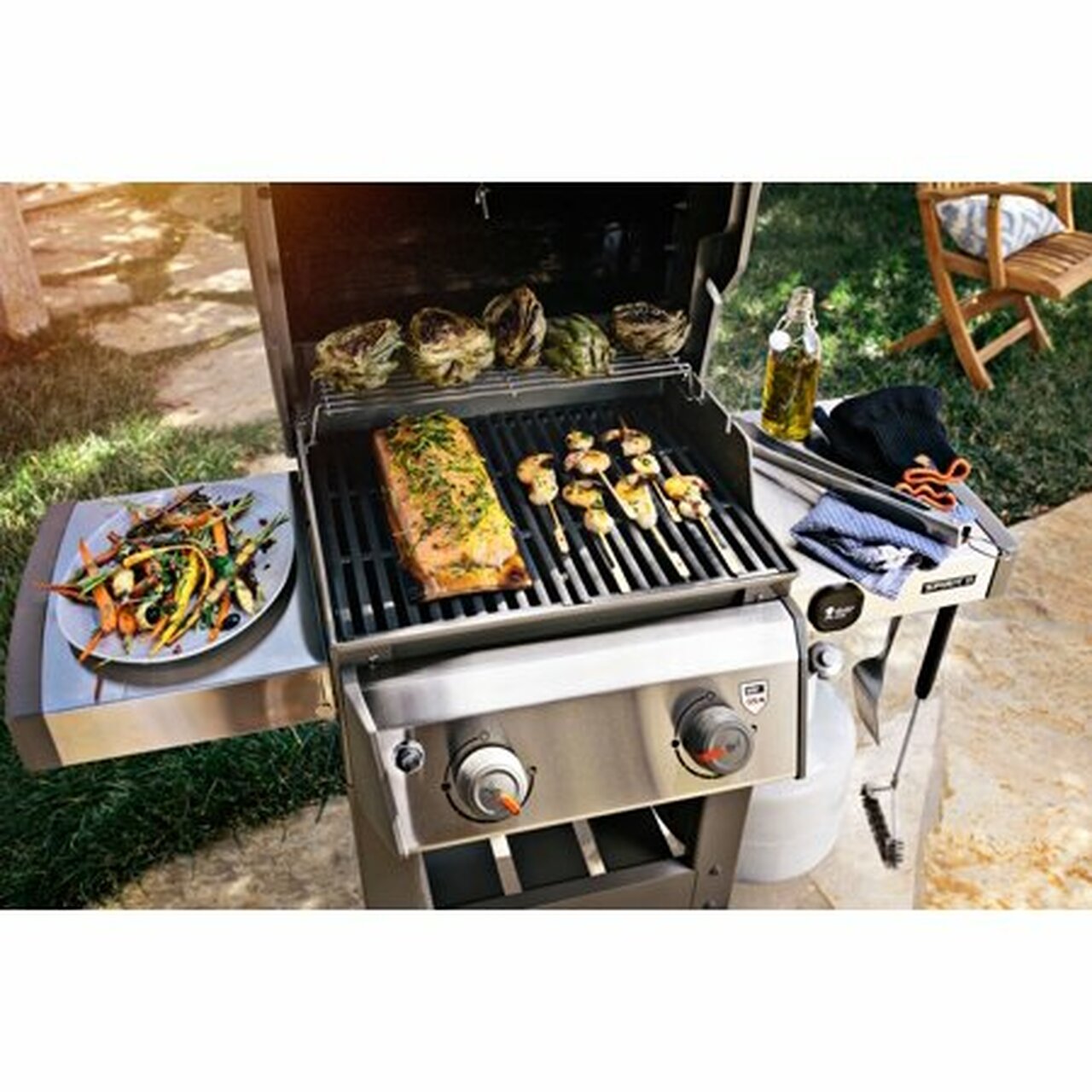 Weber Spirit II E 210 Propane Gas Grill, Black