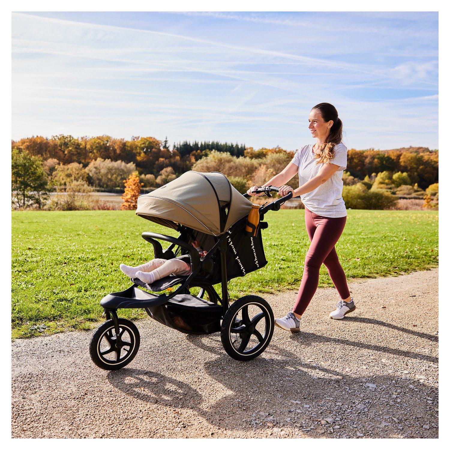 Dreirad-Kinderwagen Runner 3, olive