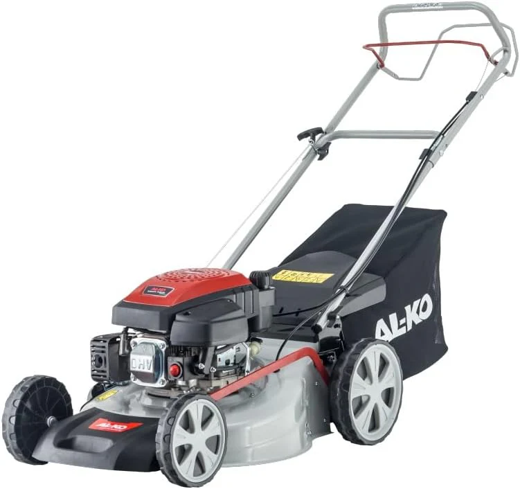 AL-KO Benzin-Rasenmäher Easy 5.10 SP-S (51 cm Schnittbreite, 2.3 kW Motorleistung, zentrale Schnitthöhenverstellung, Robustes Stahlblechgehäuse, mit Hinterrad-Antrieb, für Rasenflächen bis 1800 m²)