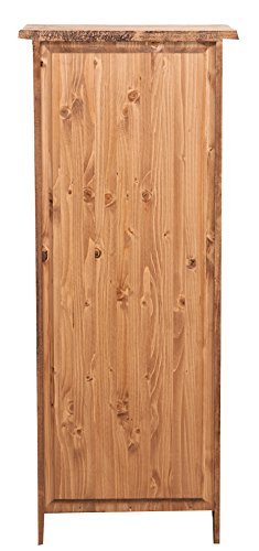 Biscottini Vetrinetta Country 41x26x99 cm   Mobile in Legno massello di Tiglio Finitura Naturale   Made in Italy : Amazon.it: Casa e cucina