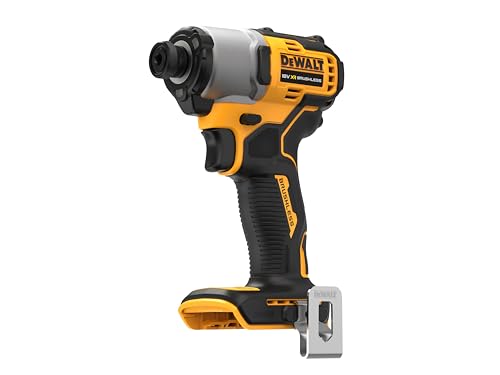 DeWalt XR DCF840N 18 V 18 V Avvitatore a Percussione Cordless da 1/4 di pollice Coppia di 200 Nm, include Gancio per Cintura in Metallo, non include Batteria e Caricabatterie : Fai da te