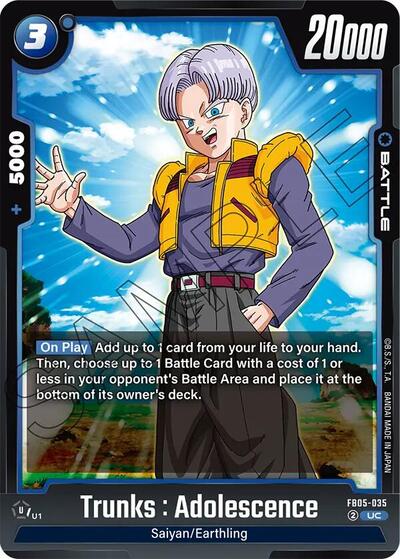 Trunks : Adolescence - FB05-035