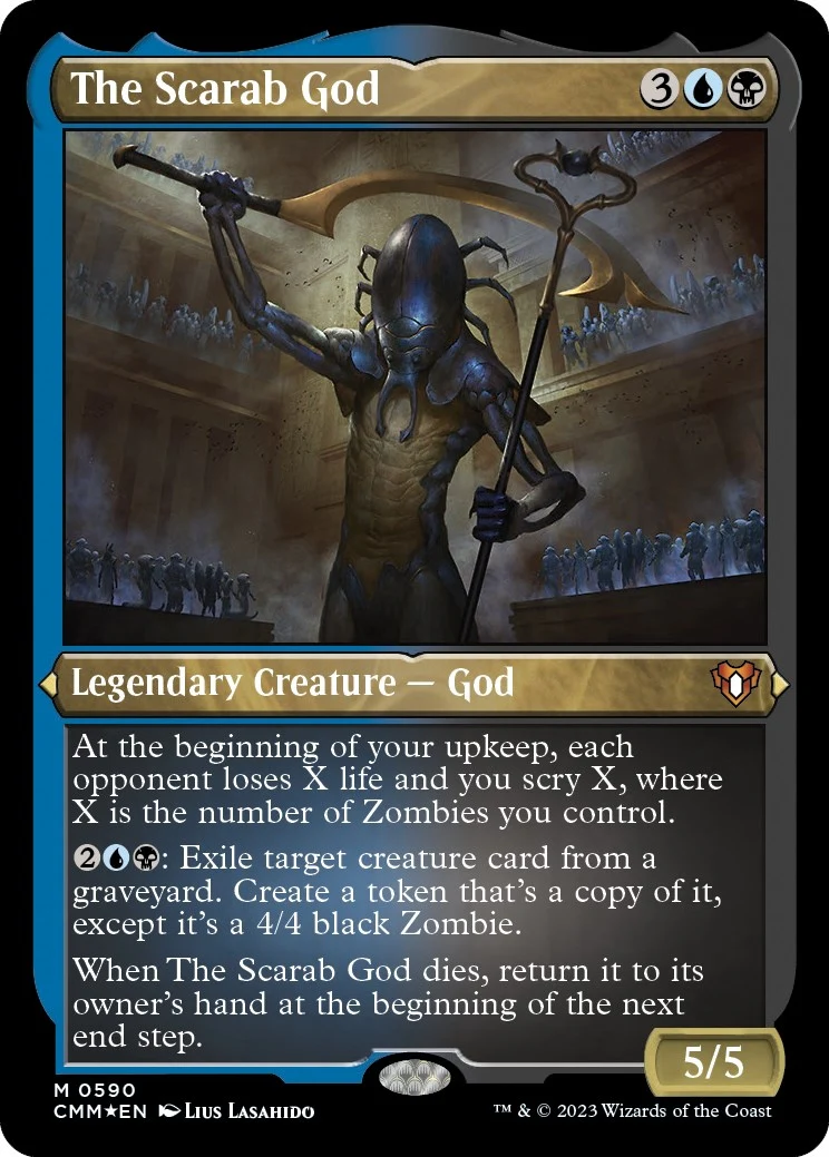 The Scarab God (Foil Etched) (590) (CMM)