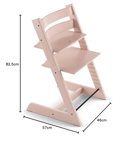 Stokke, sedia Tripp Trapp, rosa, regolabile, evolutiva, per neonati, bambini e adulti, pratica, comoda ed ergonomica, design senza tempo : Prima infanzia