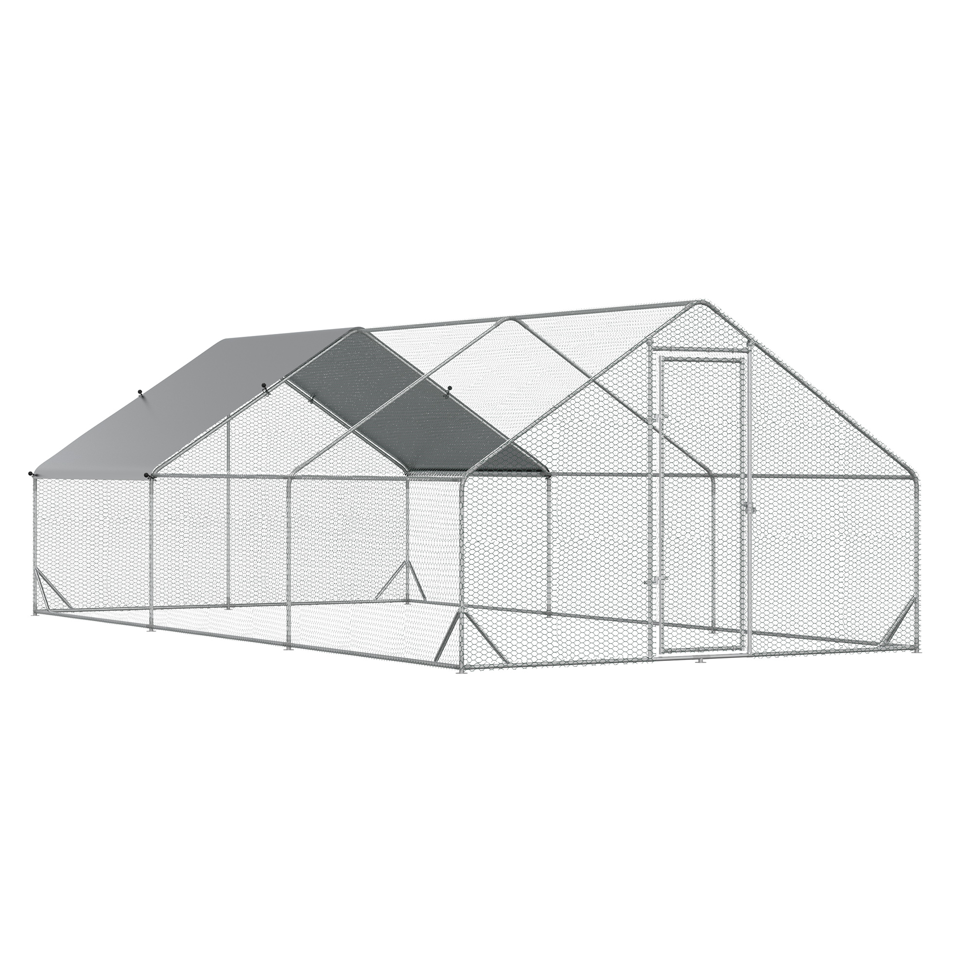 kippenhok 300cm x 600cm x 200cm gegalvaniseerd staal