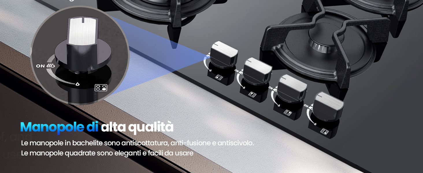 Piastra di cottura a gas