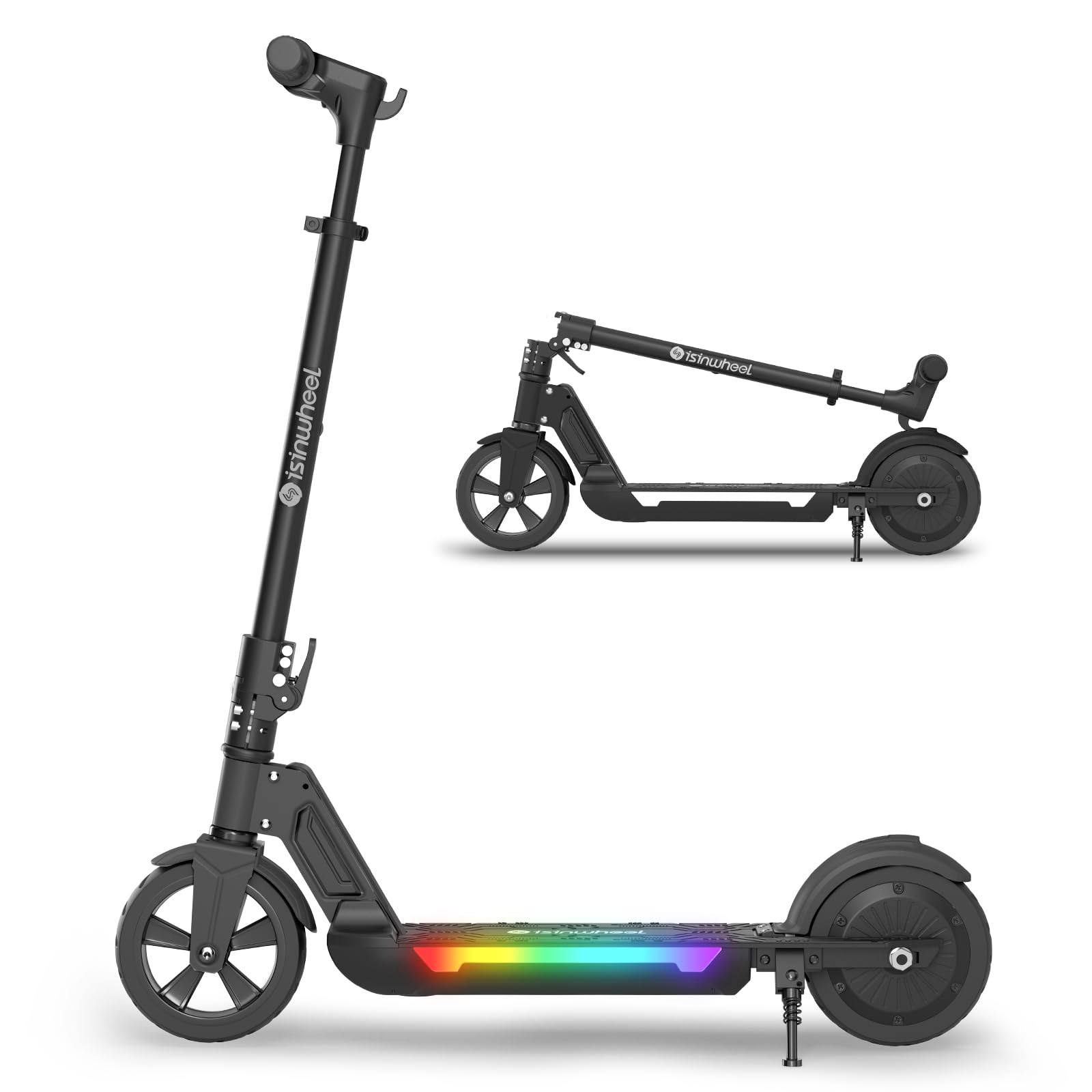 Kinder E-Scooter S7 mit 250W Motor und Musik-Licht, faltbar für 8-14 Jahre, bis 16 km Reichweite und 80 kg