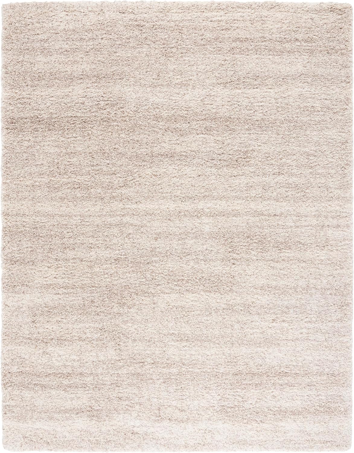 SAFAVIEH Hudson Shag Collection Area Rug - 9' x 12', Ivory & Beige, Modern Abstract Design, Non-Shedding & Easy Care, 2-inch Thick Ideal for High Traffic Areas in Living Room, Bedroom (SGH295C)