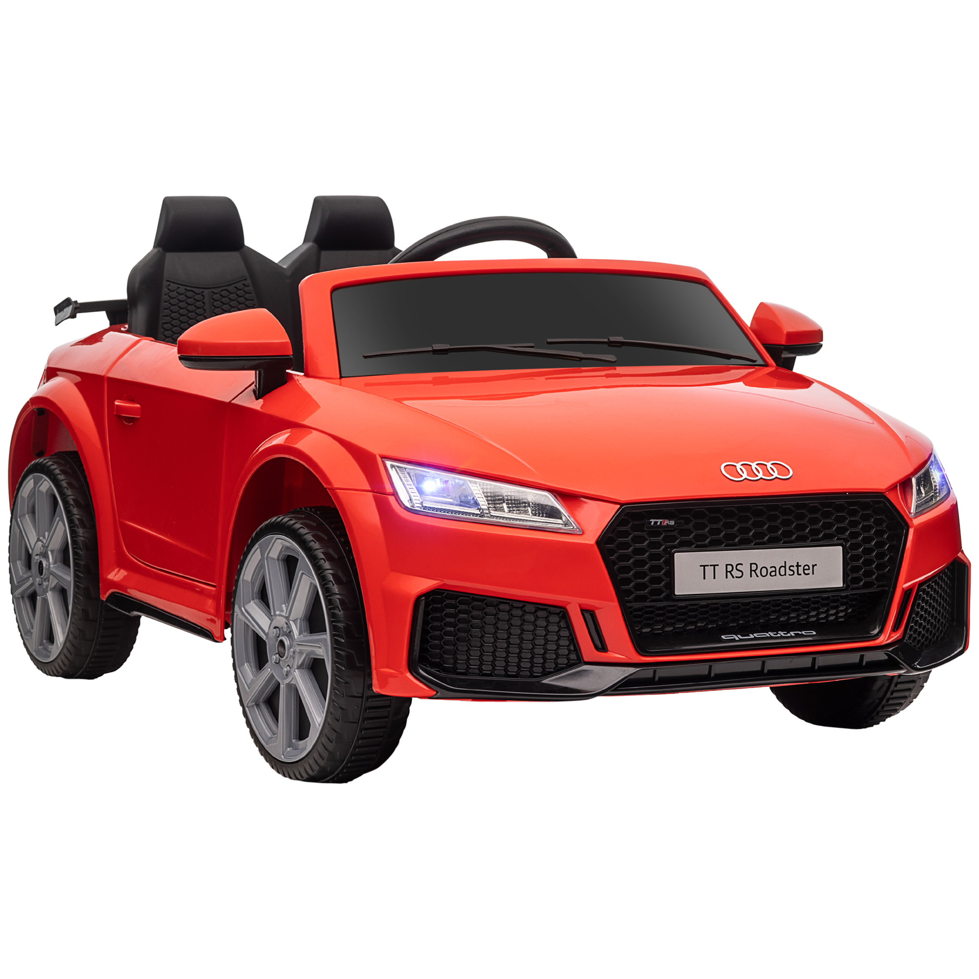 ? kindervoertuig elektrische auto Audi TT RS afstandsbediening MP3 3-8 jaar PP rood 103 x 63 x 44 cm | Aosom.de