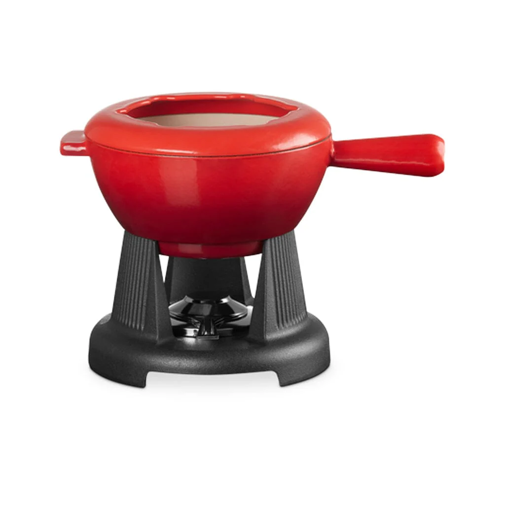 Le Creuset - Set fonduta, adatto anche per formaggio, colore ciliegia 20 cm 2 l