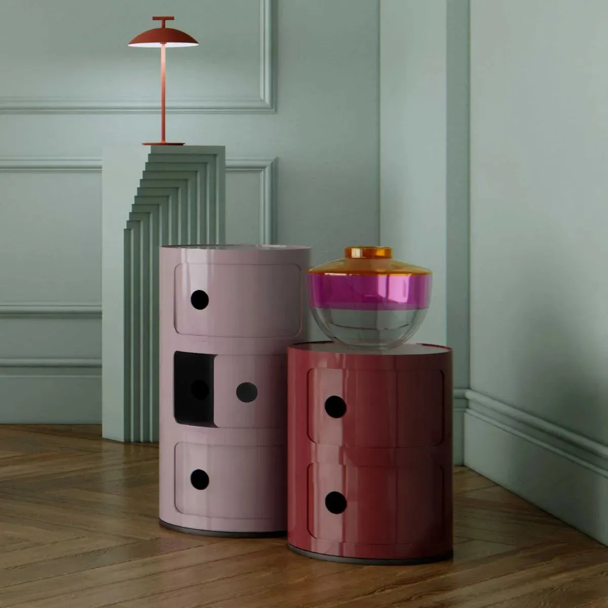 Kartell Componibili Classic Mobiletto a 3 Ripiani – Design Iconico e Funzionale