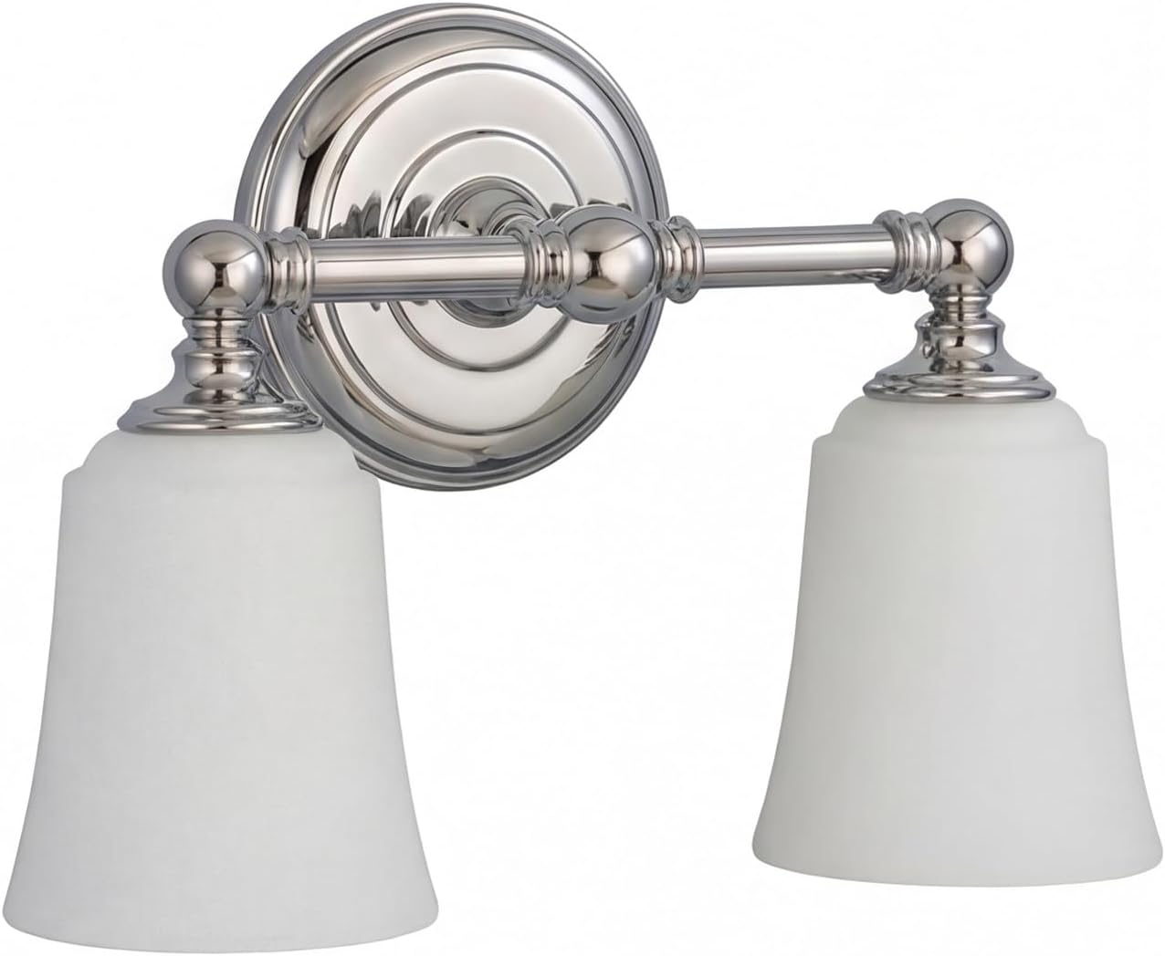Licht-Erlebnisse Badezimmerlampe Wand inkl. LED Leuchtmittel IP44 Jugendstil in Chrom Wandleuchte Bad Spiegel