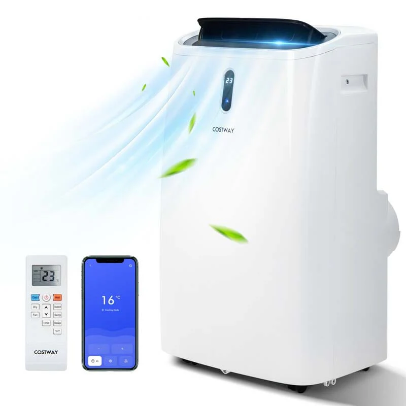 12000 BTU 4 in 1 Portable Air Conditioner w/Heat Cool Fan Dry & Sleep Mode, WiFi & Alexa Control AC Unit, Cools Up to 450 sq.ft